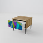 COLD SHOWCASE Nightstand in Oak Effect