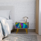 COLD SHOWCASE Nightstand in Oak Effect