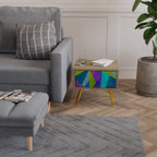 COLD SHOWCASE Nightstand in Oak Effect