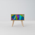 COLD SHOWCASE Nightstand in Oak Effect