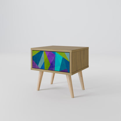 KALL SHOWCASE Nattduksbord i Oak Effect