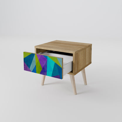 KALL SHOWCASE Nattduksbord i Oak Effect