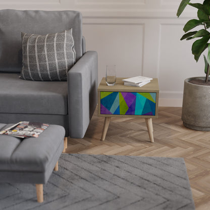 KALL SHOWCASE Nattduksbord i Oak Effect