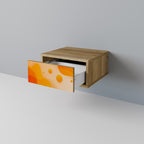 ORANGE ARRANGEMENT Nightstand in Oak Effect