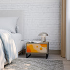 ORANGE ARRANGEMENT Nightstand in Oak Effect