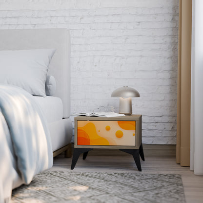 ORANGE ARRANGEMENT Nightstand in Oak Effect