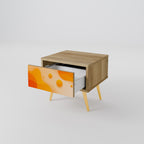 ORANGE ARRANGEMENT Nightstand in Oak Effect