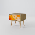 ORANGE ARRANGEMENT Nightstand in Oak Effect