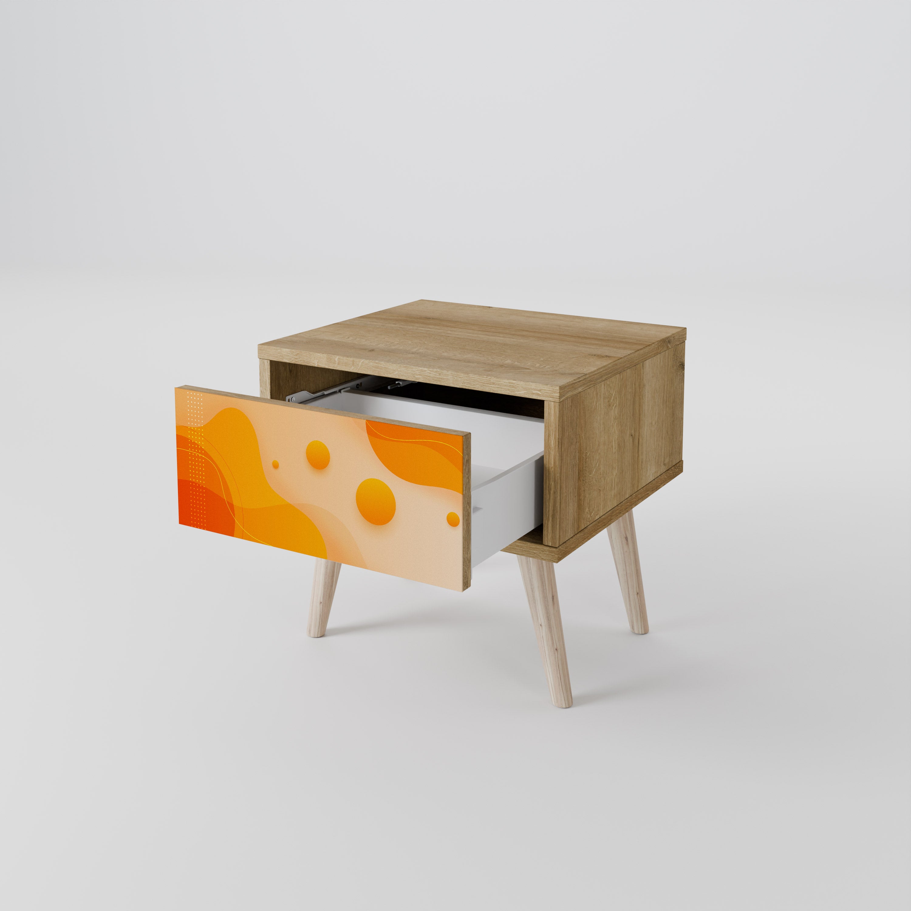 ORANGE ARrangemang Nattduksbord i Oak Effect