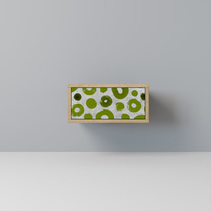 GREEN RHAPSODY Nightstand in Oak Effect