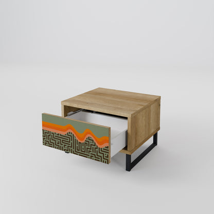 SIMPLE SOLUTIONS Nightstand in Oak Effect