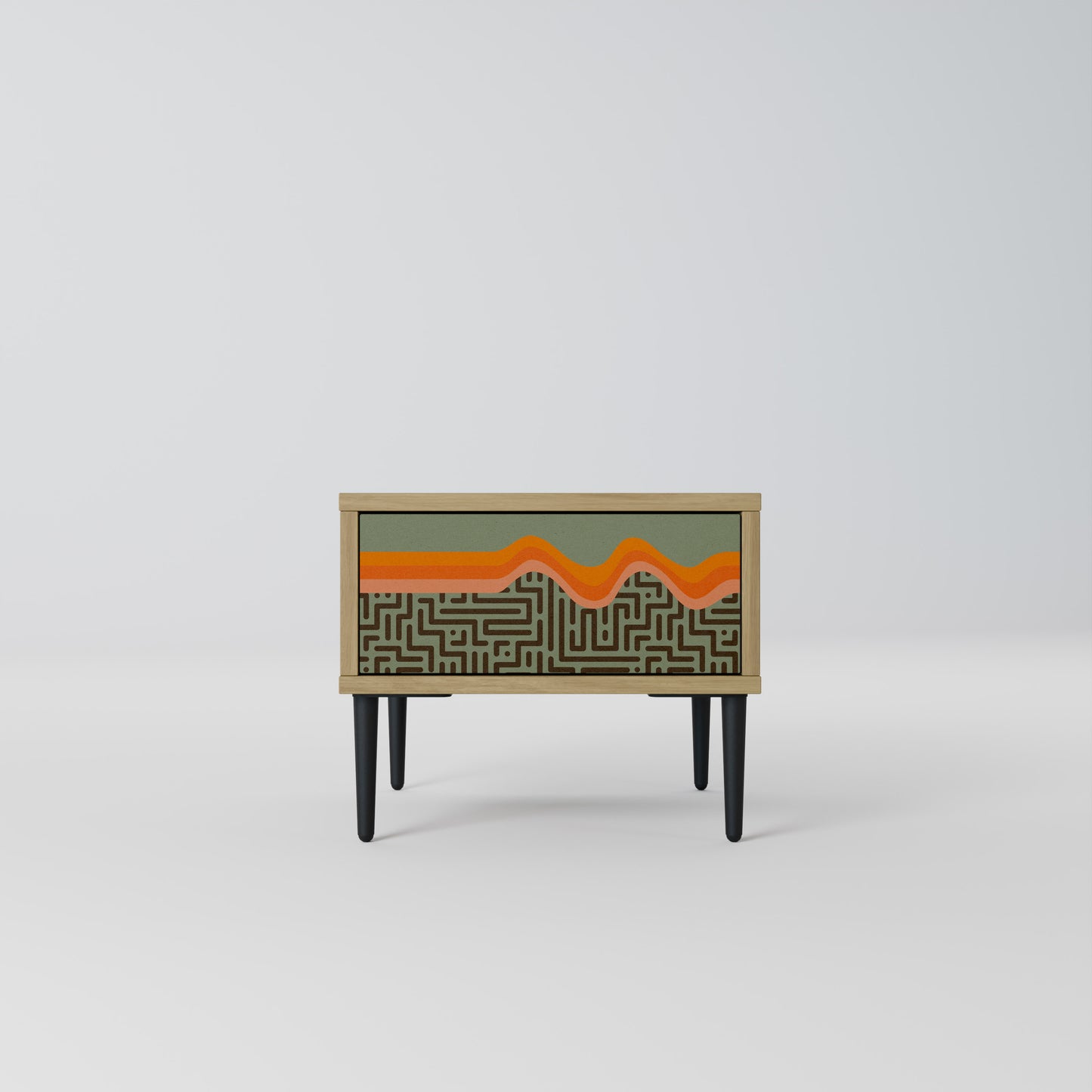 SIMPLE SOLUTIONS Nightstand in Oak Effect