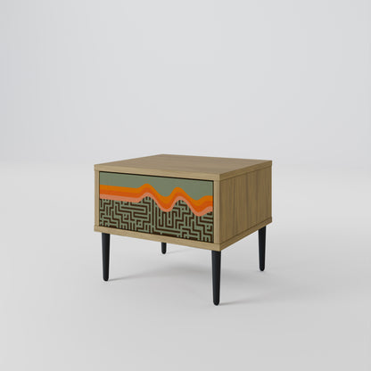 SIMPLE SOLUTIONS Nightstand in Oak Effect