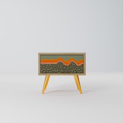 SIMPLE SOLUTIONS Nightstand in Oak Effect