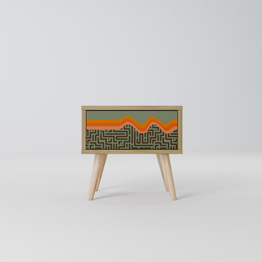 SIMPLE SOLUTIONS Nightstand in Oak Effect