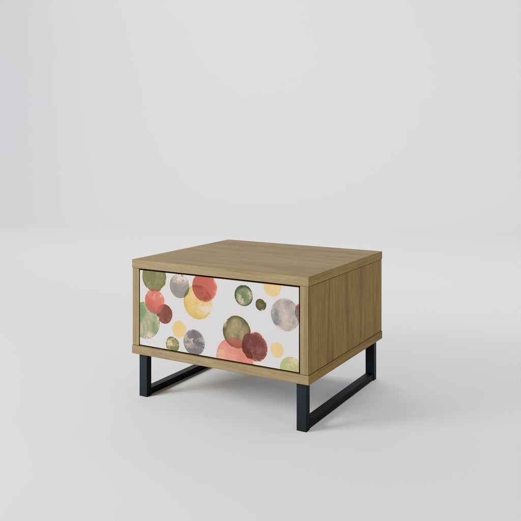 FLEETING LYCKA Nattduksbord i Oak Effect