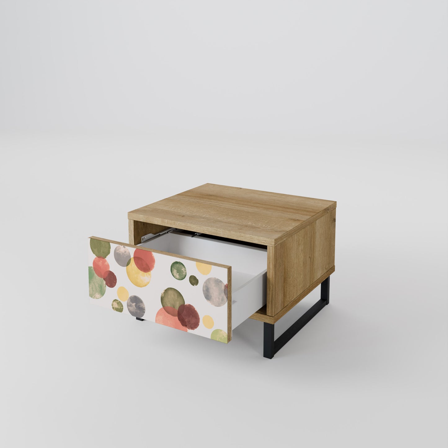 FLEETING LYCKA Nattduksbord i Oak Effect
