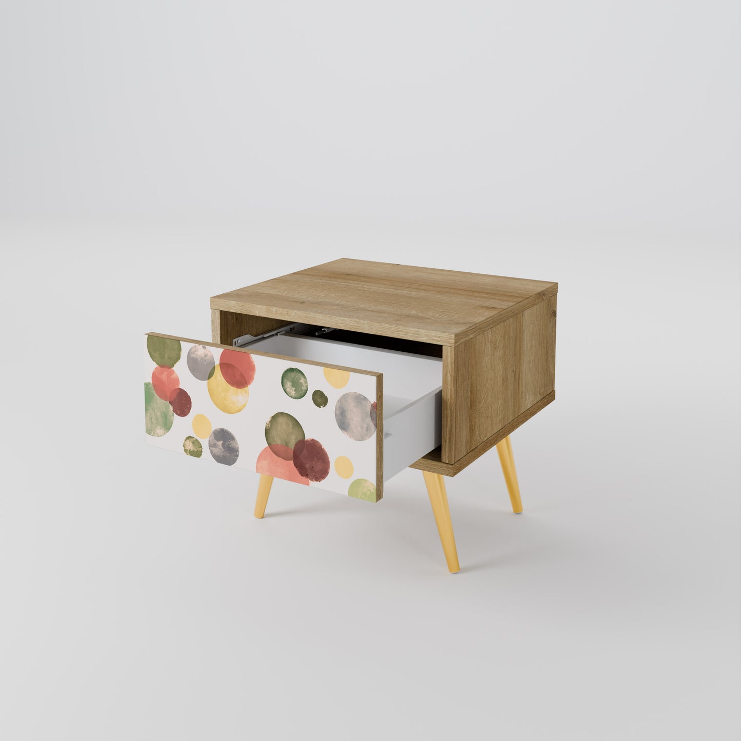 FLEETING LYCKA Nattduksbord i Oak Effect
