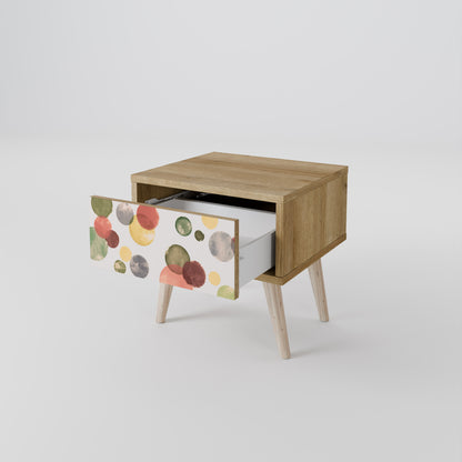 FLEETING LYCKA Nattduksbord i Oak Effect