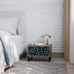 CONTRAST DANCE Nattduksbord i Oak Effect