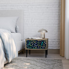 CONTRAST DANCE Nattduksbord i Oak Effect