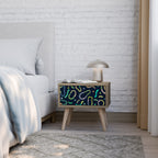 CONTRAST DANCE Nattduksbord i Oak Effect