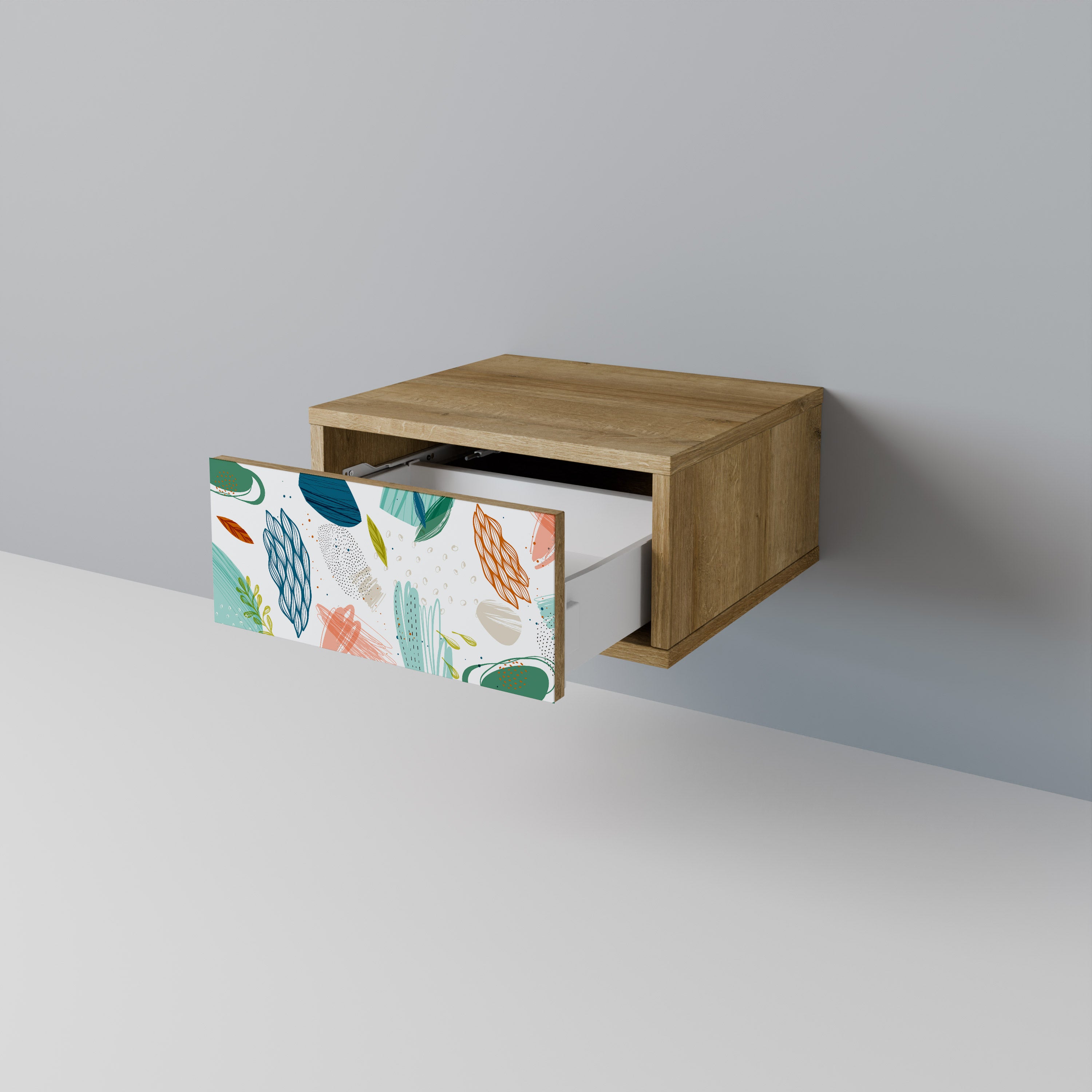 BOTANICAL HURRICANE Nattduksbord i ekeffekt
