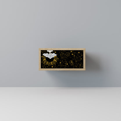 STELLAR CONSTELLATIONS Nightstand in Oak Effect