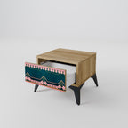 ROYAL COMPOSITION Nightstand in Oak Effect