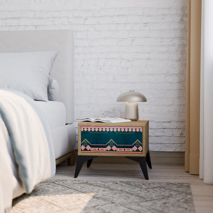 ROYAL COMPOSITION Nightstand in Oak Effect