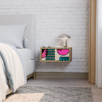 GEOMETRIC RHAPSODY Nightstand in Oak Effect