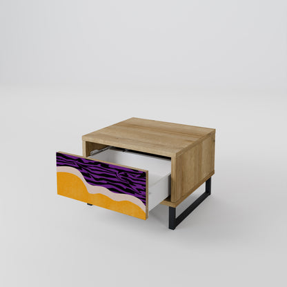 INDEPENDENT BORDER Nightstand in Oak Effect