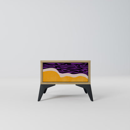 INDEPENDENT BORDER Nightstand in Oak Effect
