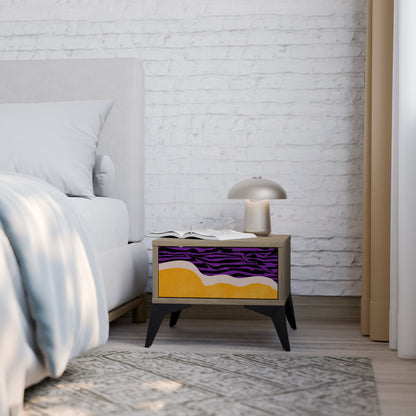 INDEPENDENT BORDER Nightstand in Oak Effect