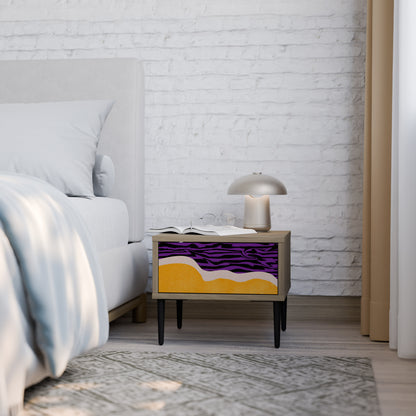 INDEPENDENT BORDER Nightstand in Oak Effect