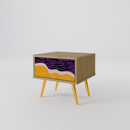 INDEPENDENT BORDER Nightstand in Oak Effect