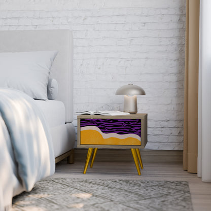 INDEPENDENT BORDER Nightstand in Oak Effect
