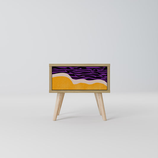 INDEPENDENT BORDER Nightstand in Oak Effect