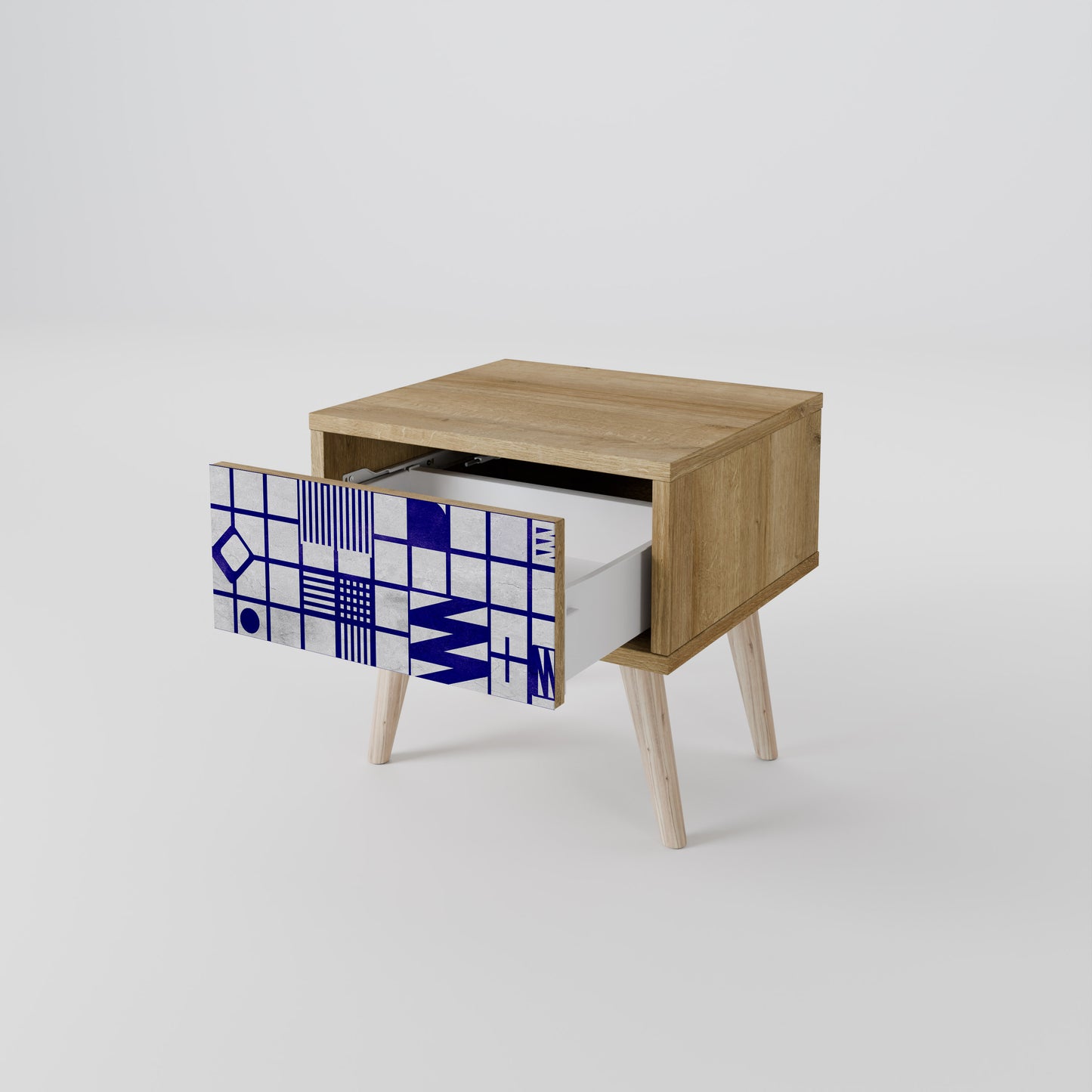 RÄTT PLATS Nattduksbord i Oak Effect