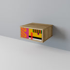 VIVID ART Nightstand in Oak Effect