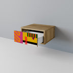 VIVID ART Nightstand in Oak Effect