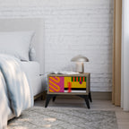 VIVID ART Nightstand in Oak Effect