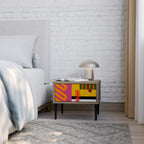 VIVID ART Nightstand in Oak Effect