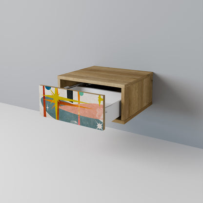 INTERSTELLAR VIBES Nightstand in Oak Effect