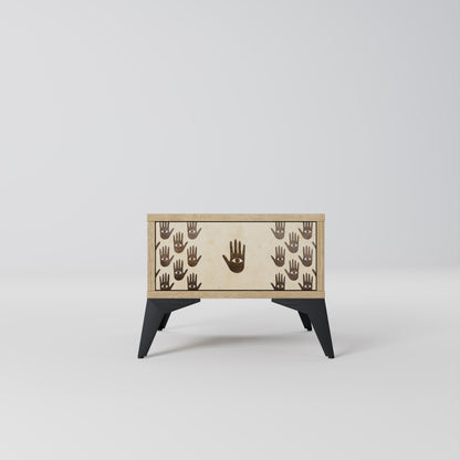 SEE MORE Nightstand in Oak Effect