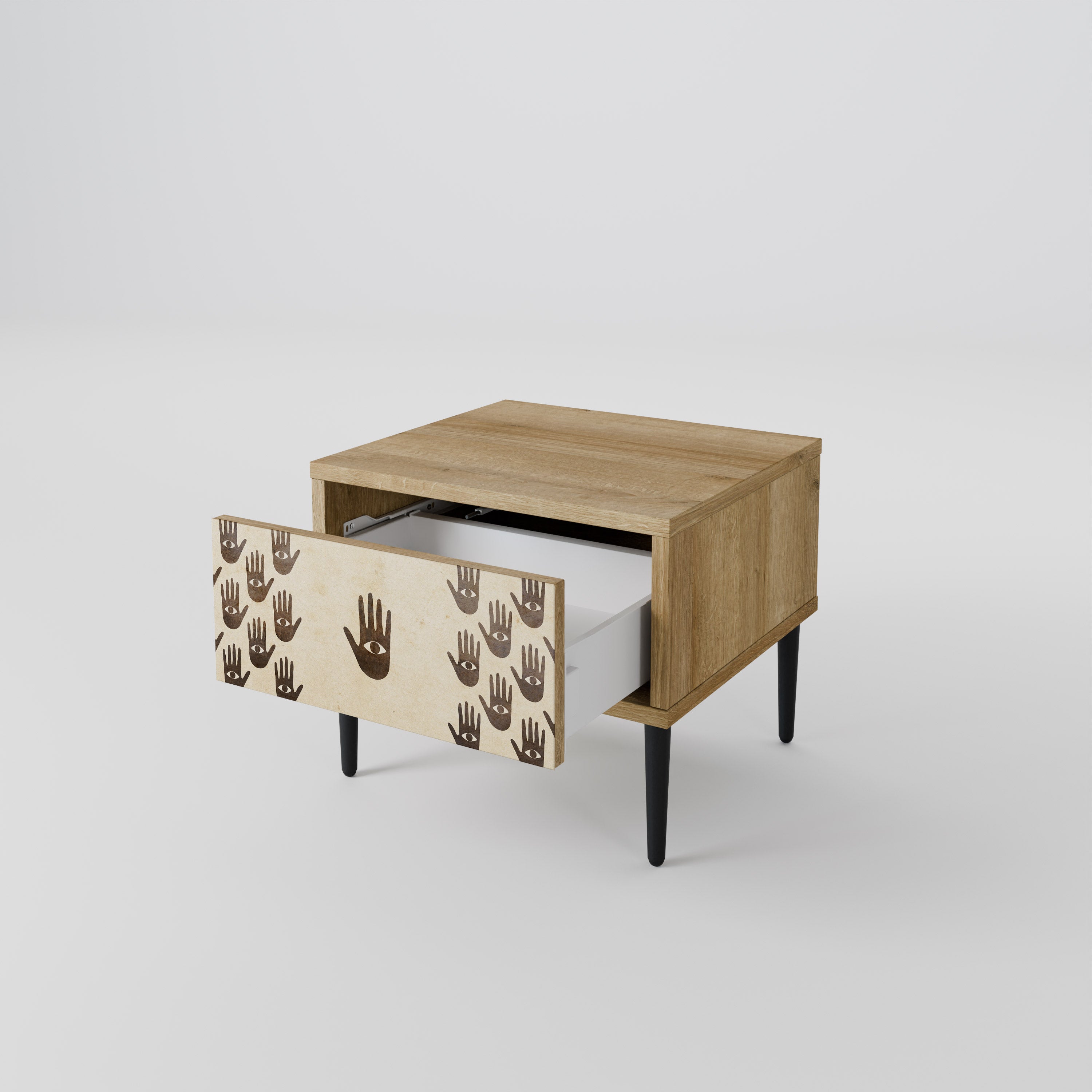 SE MER Nattduksbord i Oak Effect