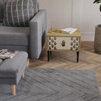 SEE MORE Nightstand in Oak Effect