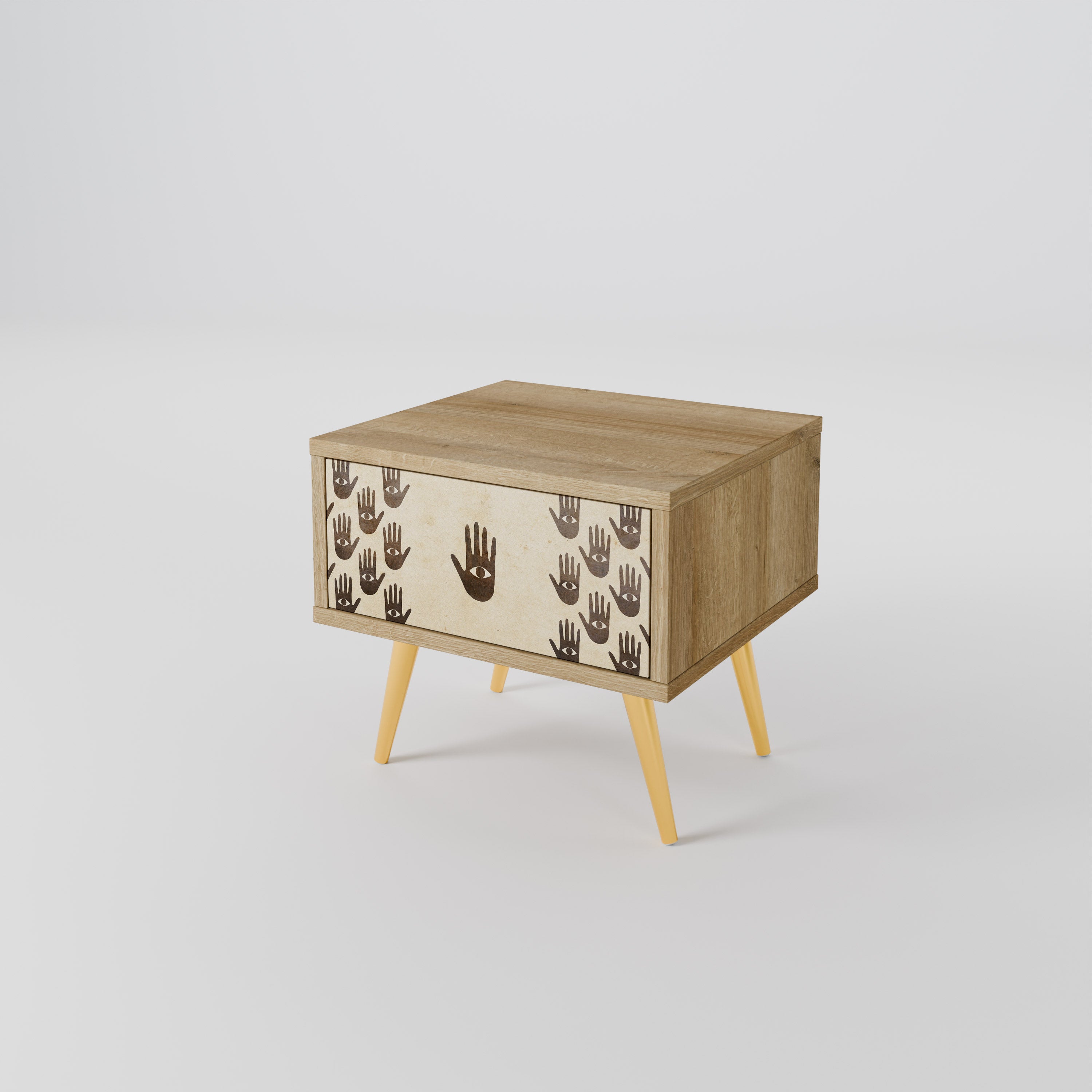 SE MER Nattduksbord i Oak Effect