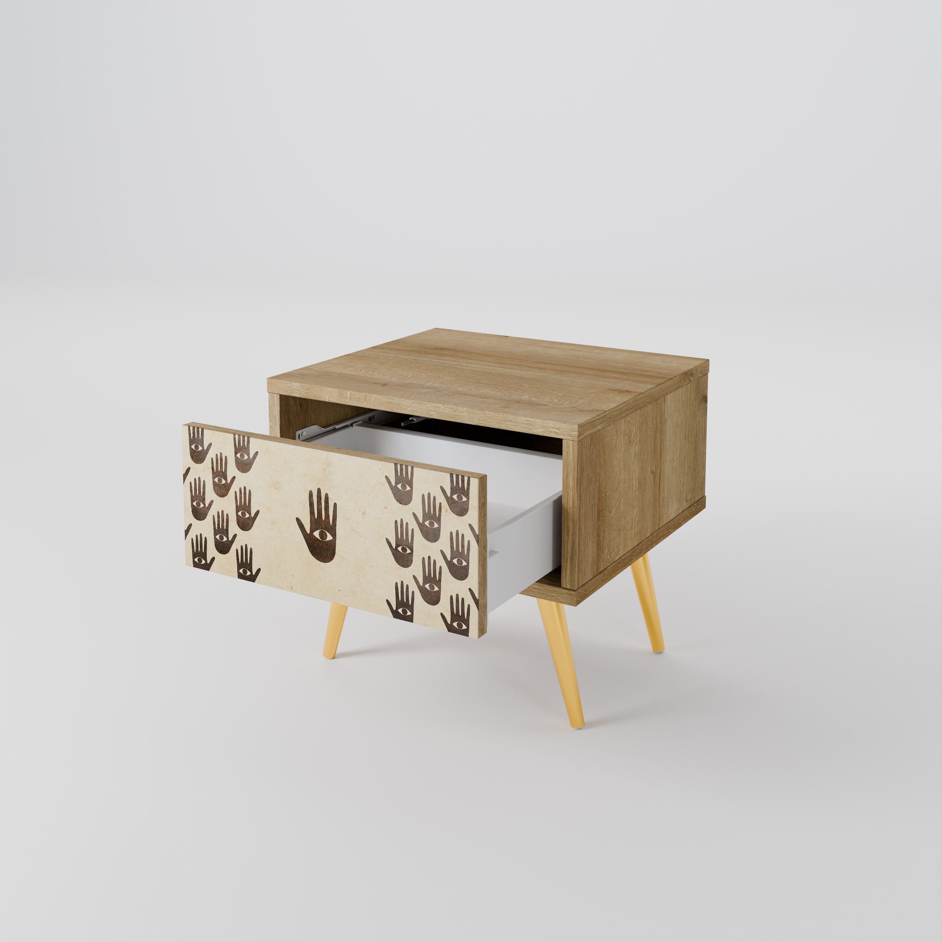 SE MER Nattduksbord i Oak Effect