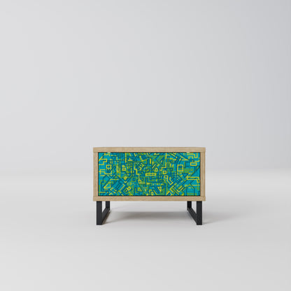 NOSTALGIC MEMORIES Nightstand in Oak Effect